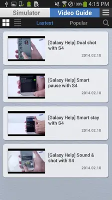 Samsung Galaxy Help android App screenshot 1