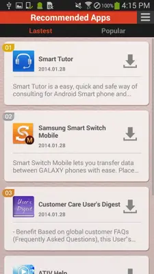 Samsung Galaxy Help android App screenshot 2